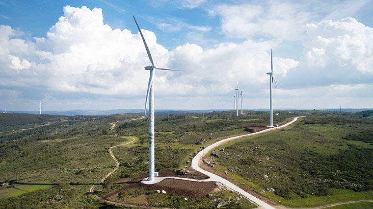 風力発電施設 ―ポルトガル―の写真